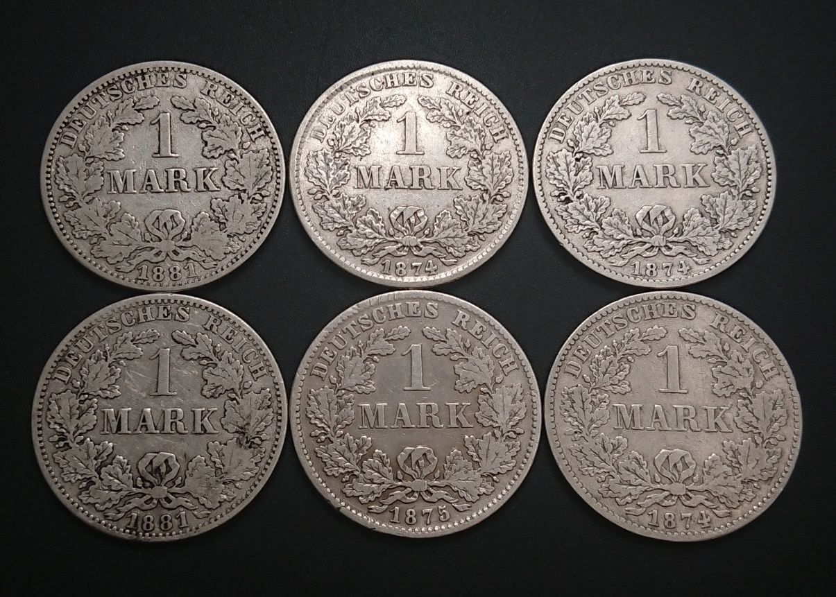 1 mark марка монета Срібло рейх марки Кірха