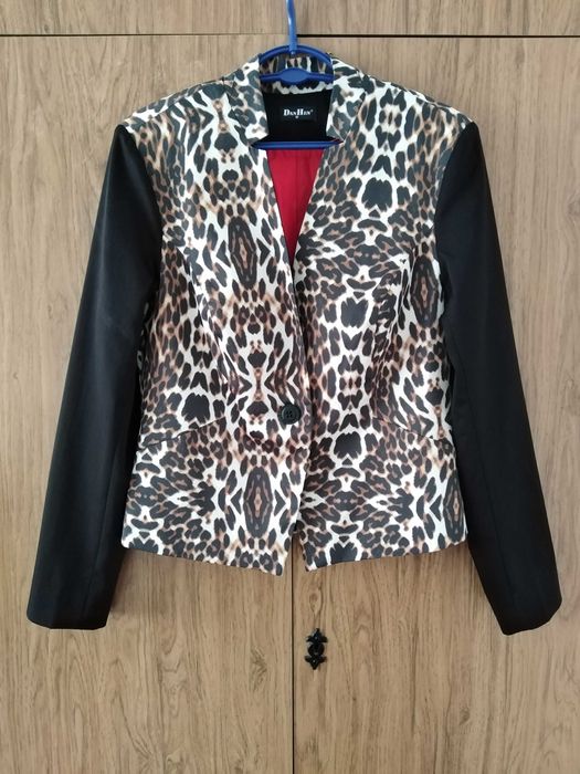 Nowa Dan Hen polska marynarka żakiet panterka cętki pantera 38 40 M L