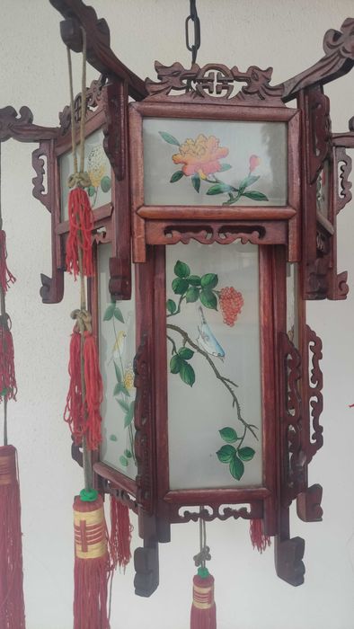 Candeeiro e apliques chineses