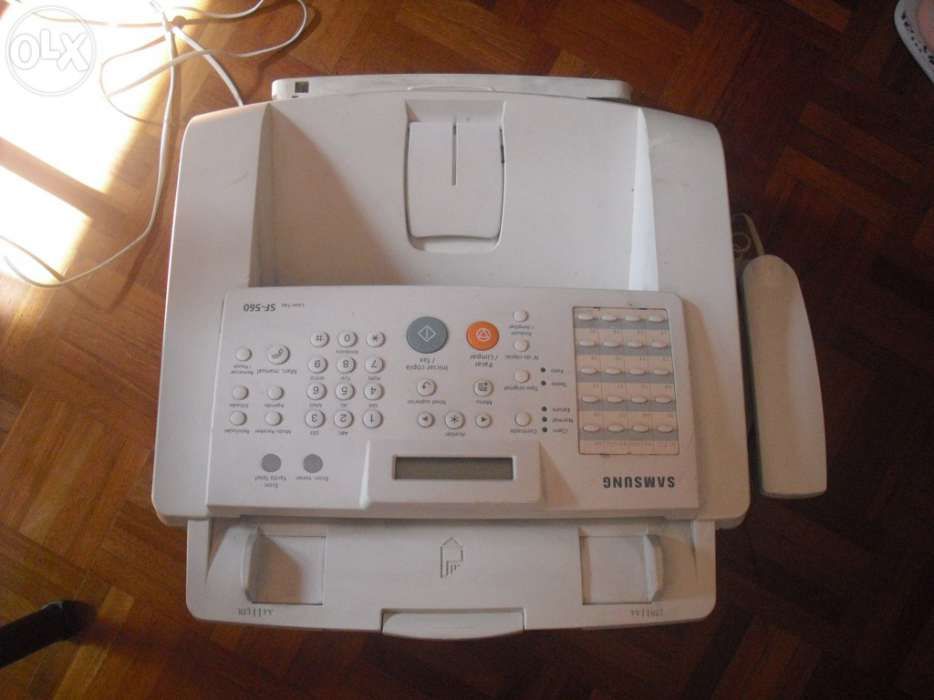 Fax Laser Samsung SF 560 (com telefone incorporado).