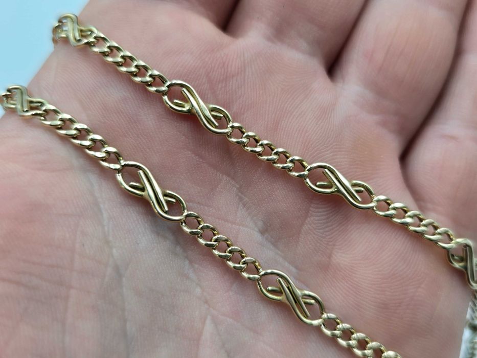 Złoty łańcuszek pr.585 "Pancerka" pr. 585 14k |PLUS LOMBARD Kłodzko