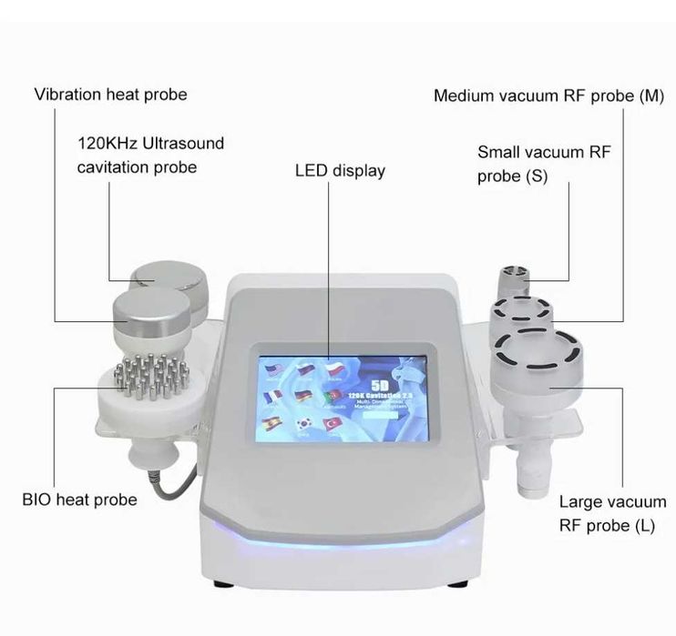MAQUINA DE CAVITAÇÃO 120K + RADIOFREQUENCIA + VÁCUOTERAPIA + BIO