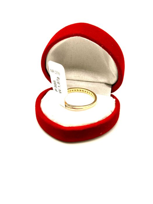 Piękny Nowy Złoty Pierścionek P. 585 W. 1,87G NR 278 Best Mobile KRZY