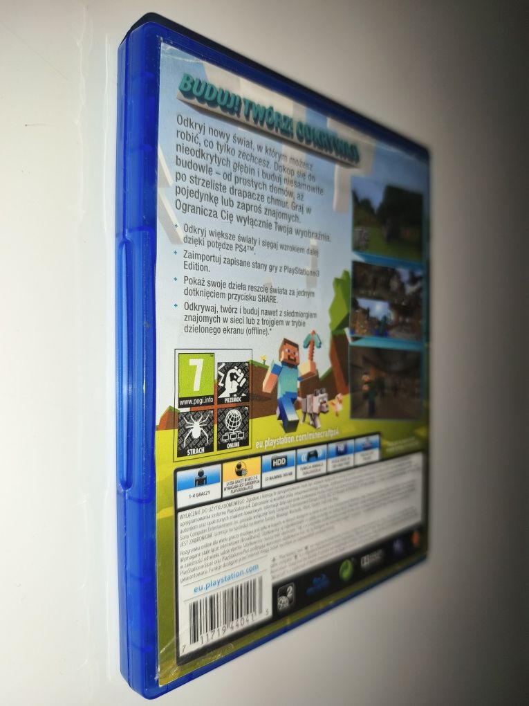 Gra Ps4 Minecraft wersja PL gry PlayStation 4 Crash Spyro Sonic Rayman
