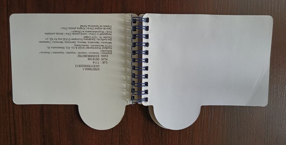 Notes z grafiką Rybek z kreskówki Disneya