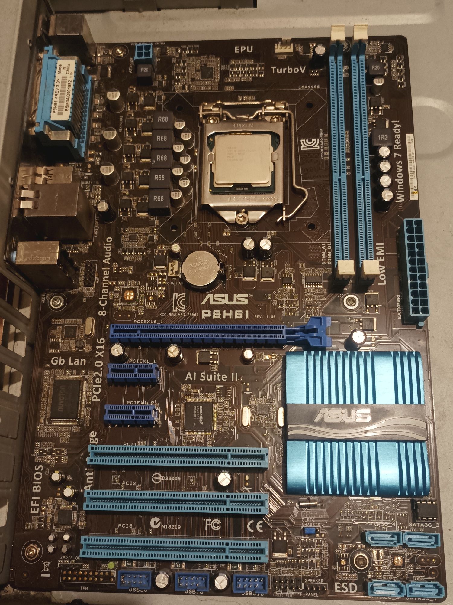 Asus P8H61, Intel i5-2320