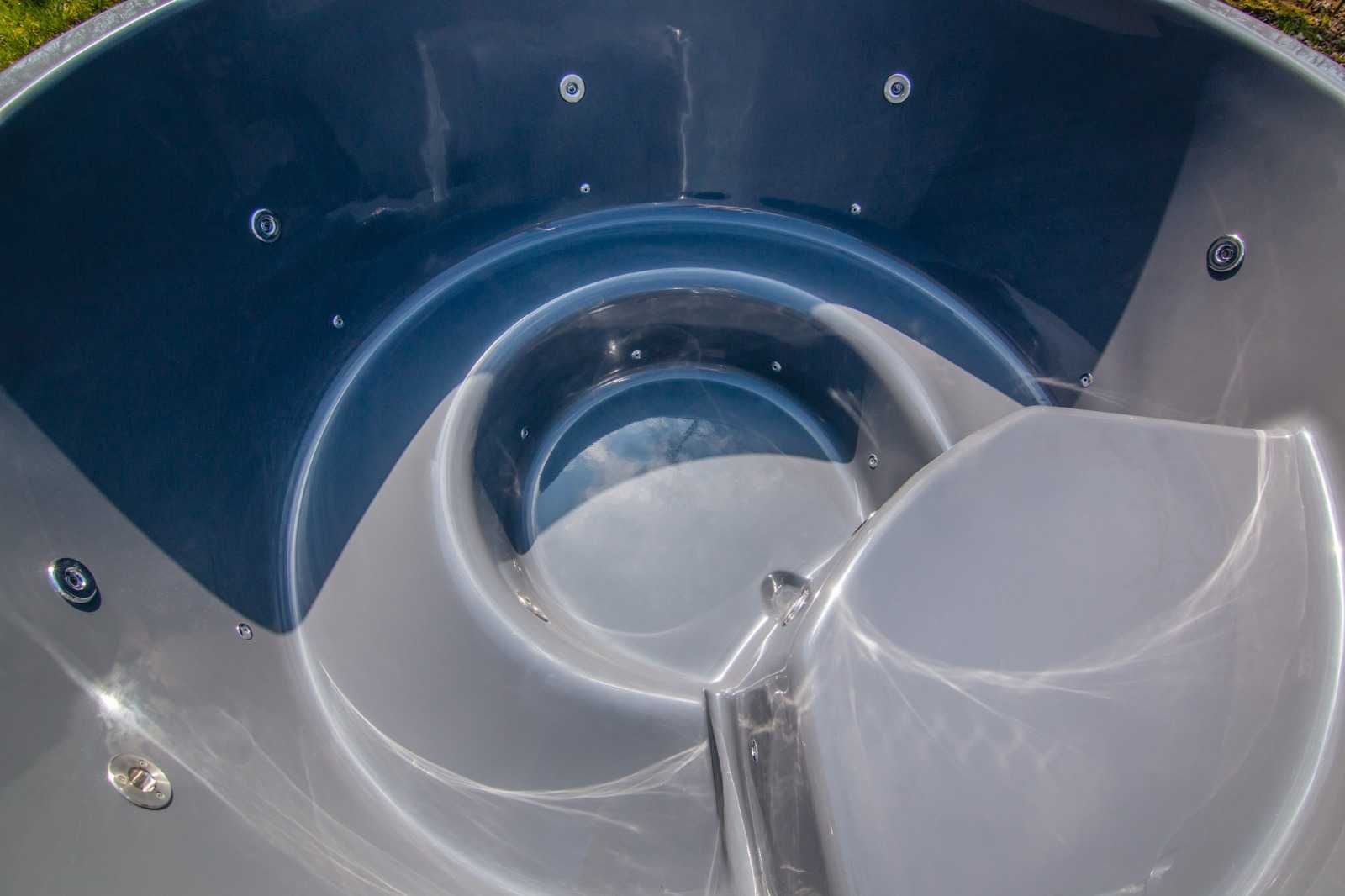 Balia Ogrodowa Jacuzzi Bania Hot Tub Gorąca Beczka Pokrywa Termiczna