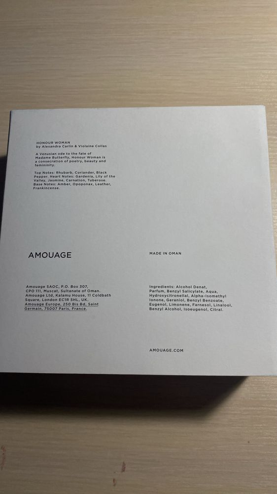 Продам парфуми Amouage Honour Woman 100 мл (оригінал)