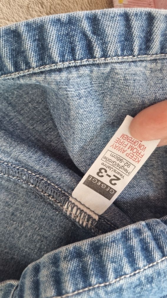 Komplet sukienek ogrodniczek 4-5 lat