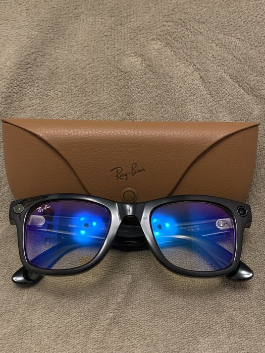 Ray Ban Meta wayfarer смарт окуляри прозорі лінзи з синім відтінком