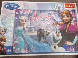 Puzzle Kraina Lodu Anna i Elsa 260 elementów Prezent Dzień dziecka