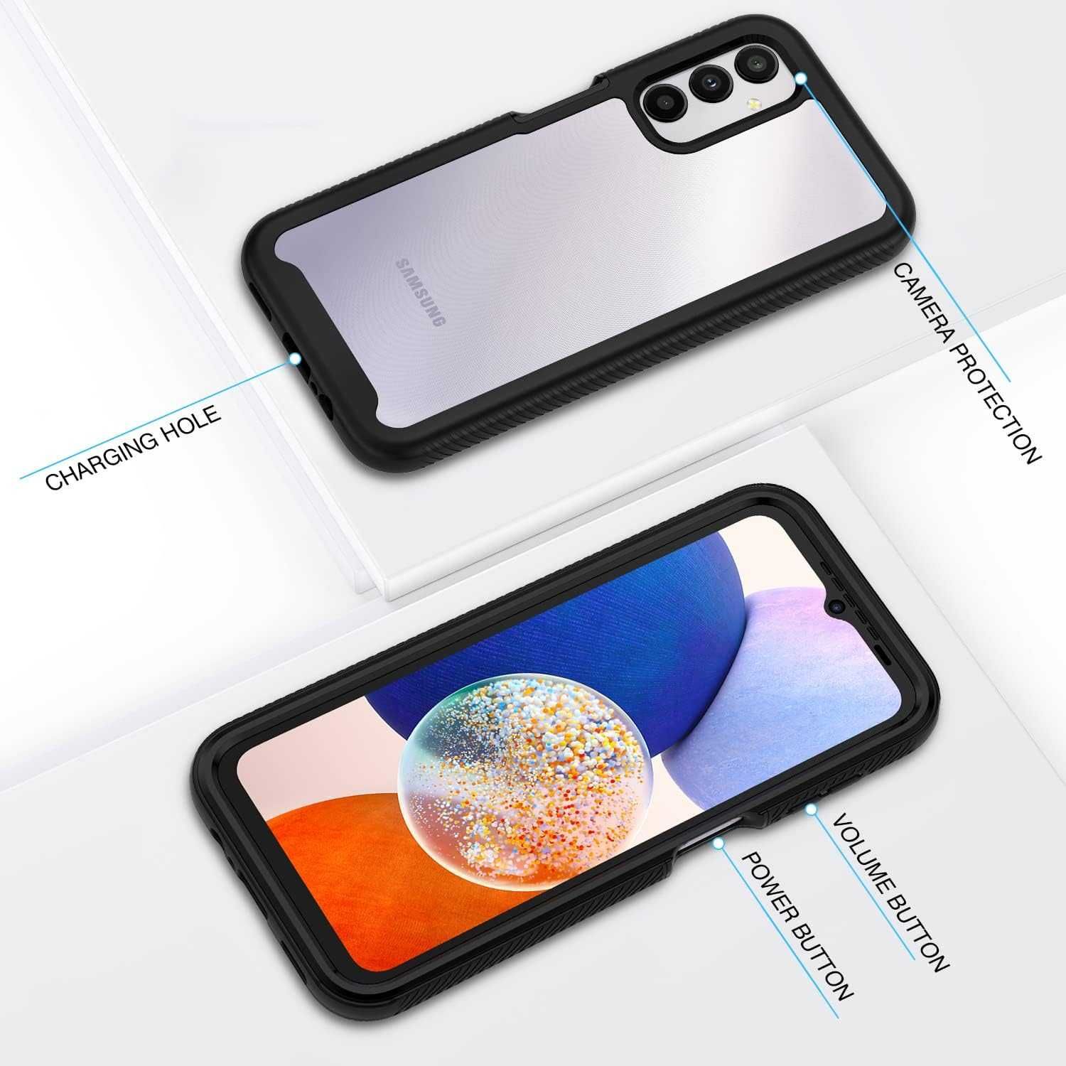 CENHUFO etui do Samsung Galaxy A14 4G/ 5G etui pancerne 360 mocne