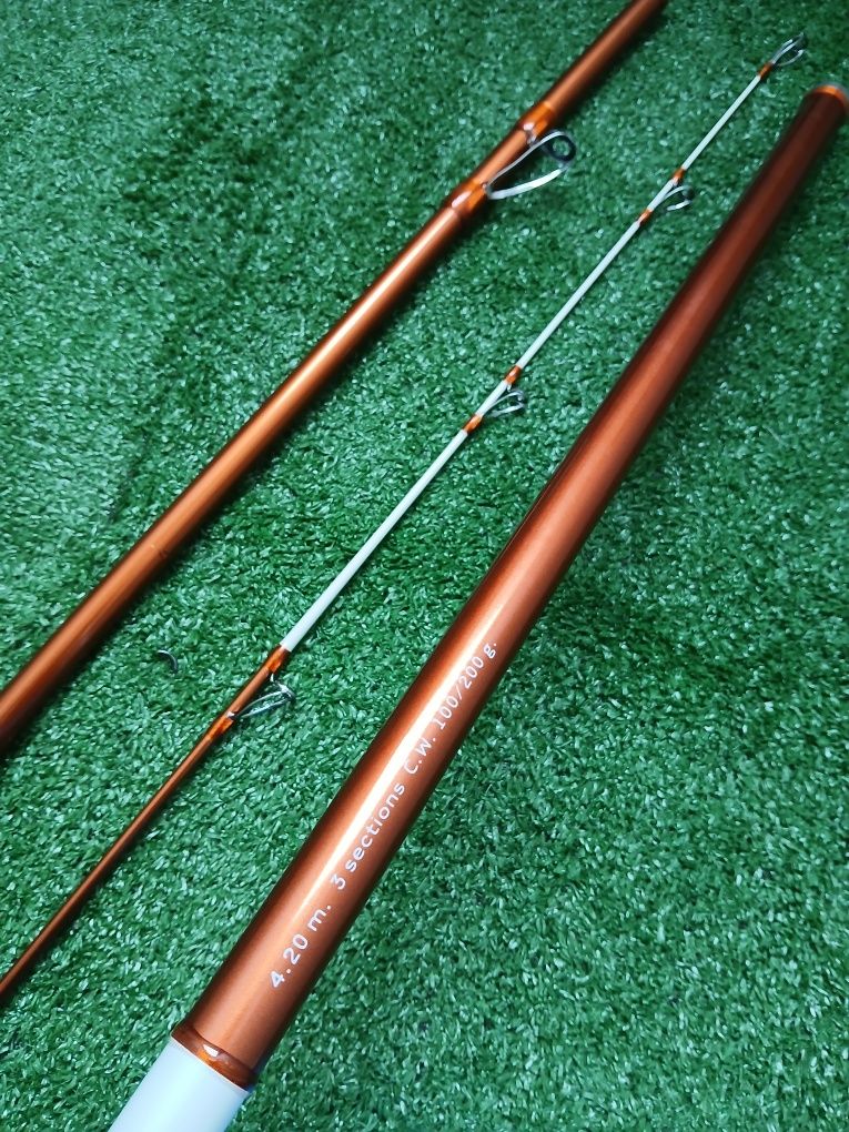 Cana pesca surfcasting com carreto Barros
