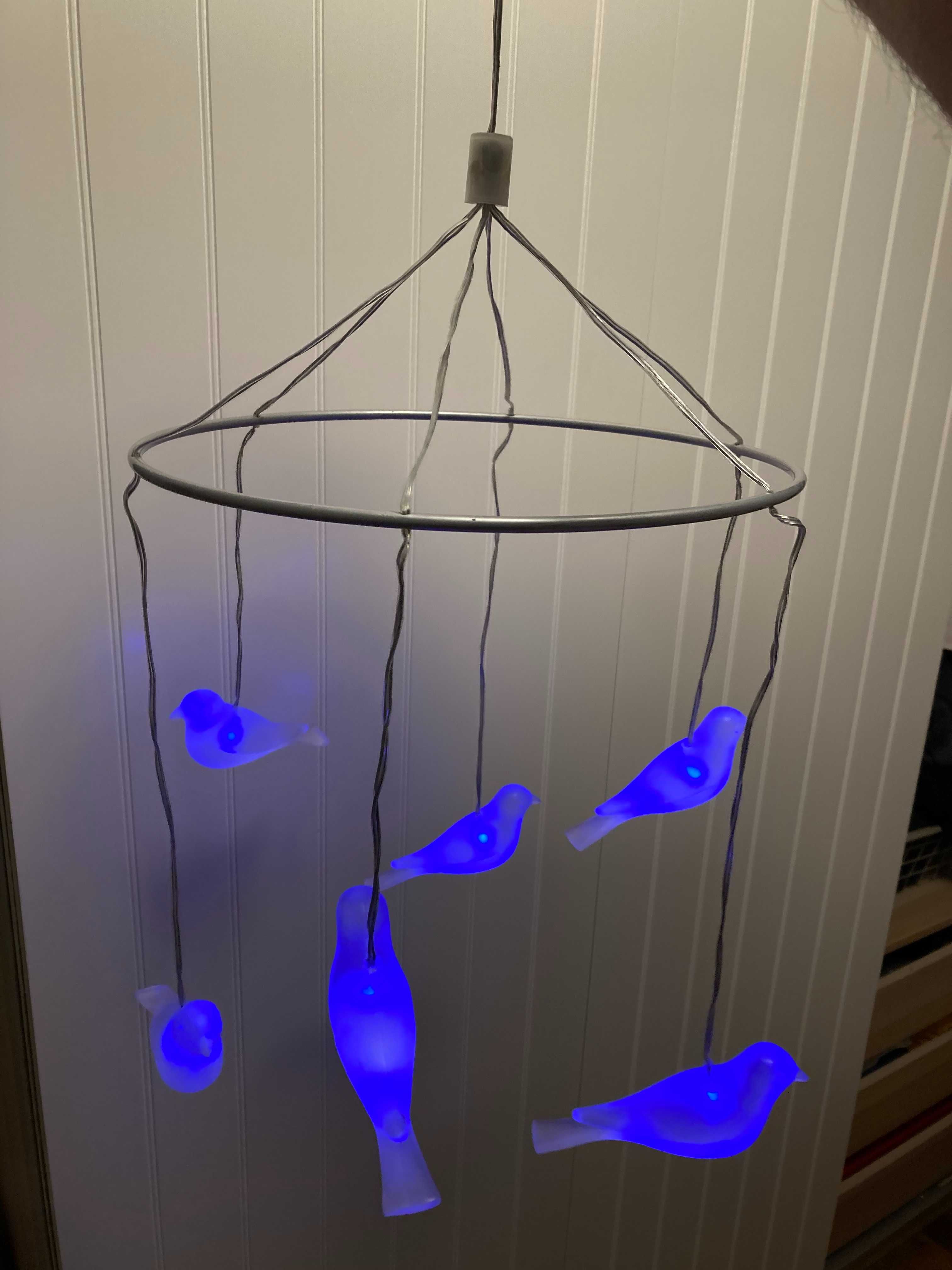 IKEA Skina - ptaszki LED lampka do pokoju dziecięcego