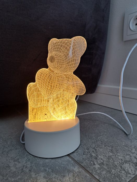 Lampka nocna led 3D Miś