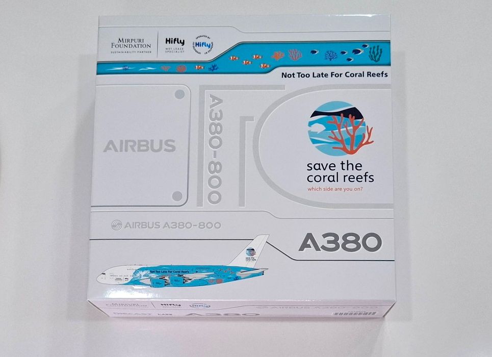 Airbus 380-800 “Save the Coral Reefs” da Hifly – 1/400