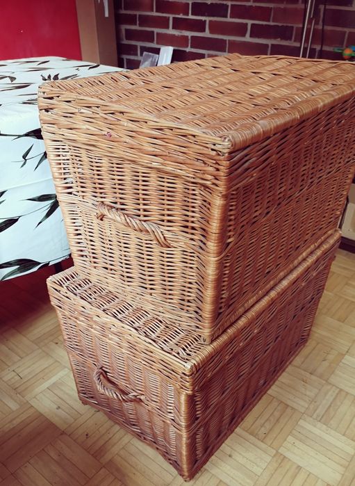 Kufer wiklinowy kosz duży 2 szt.