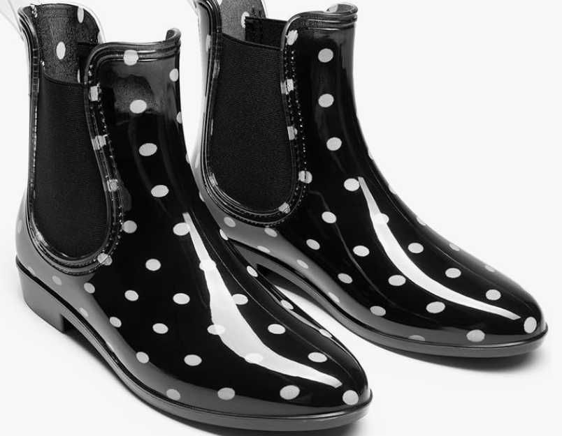 NOWE Damskie kalosze ozdobne wyjściowe w kropki rozmiar 41