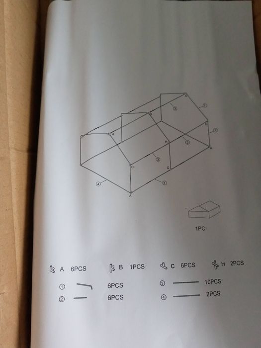 Tunel foliowy z 2 okienkami