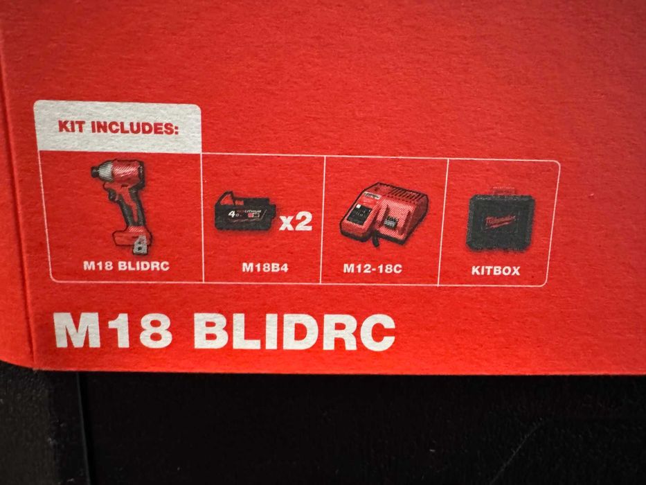 MILWAUKEE bezszczotkowa kompaktowa zakrętarka udarowa M18 BLIDRC-402C