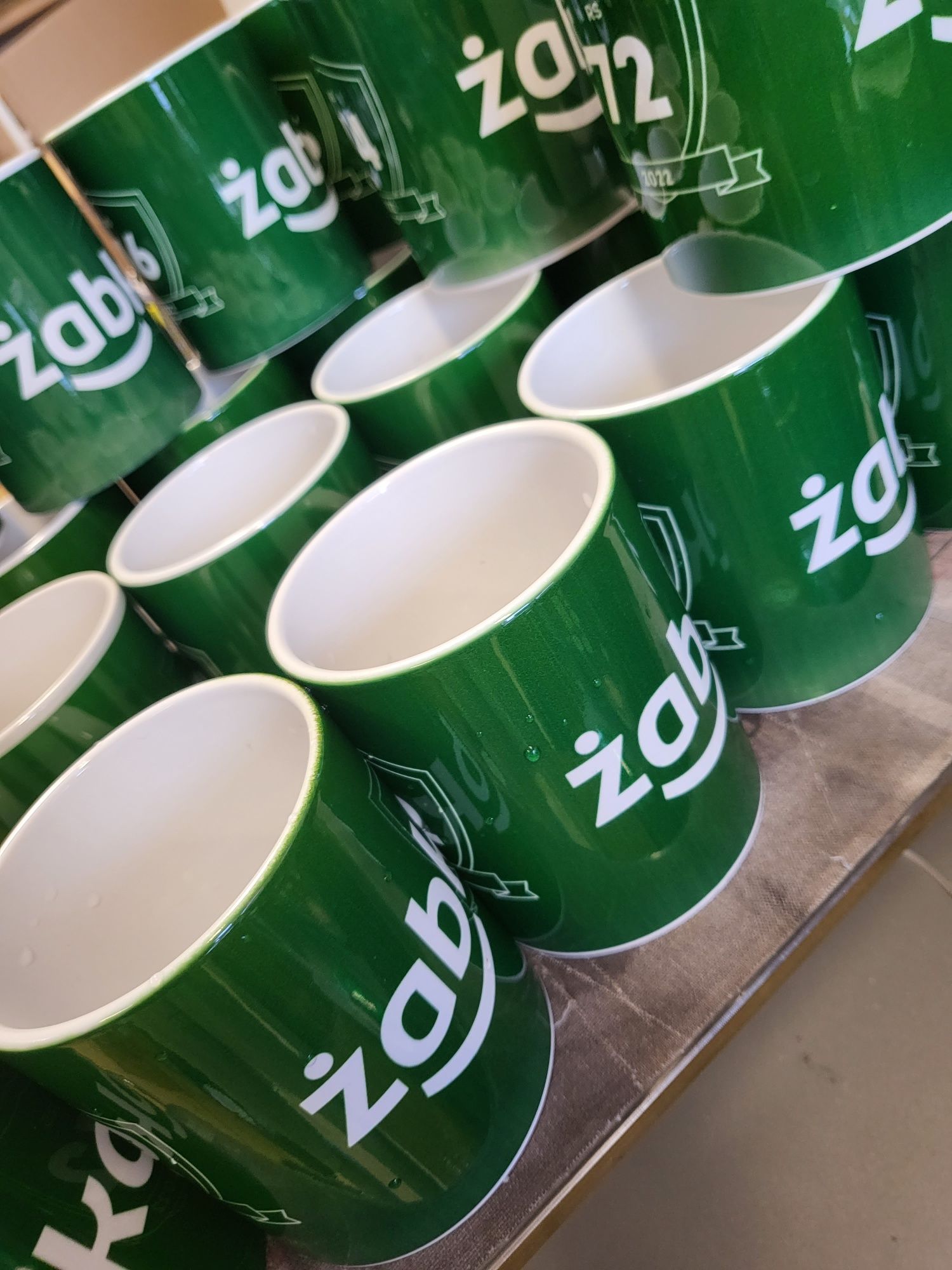 10 kubków 330ML - KUBKI z własnym TWOIM KOLOROWYM nadrukiem LOGO napis