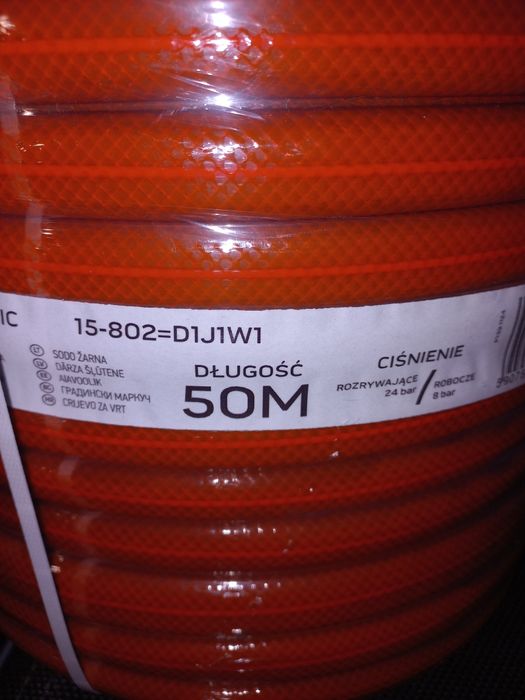 Duży 50 m Wąż ogrodowy NEO Economic 1/2" 4-warstwowy wąż elastyczny