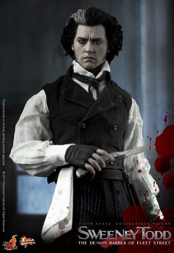 Фигурка 1/6 hot toys MMS 149 SWEENEY TODD Демон-парикмахер