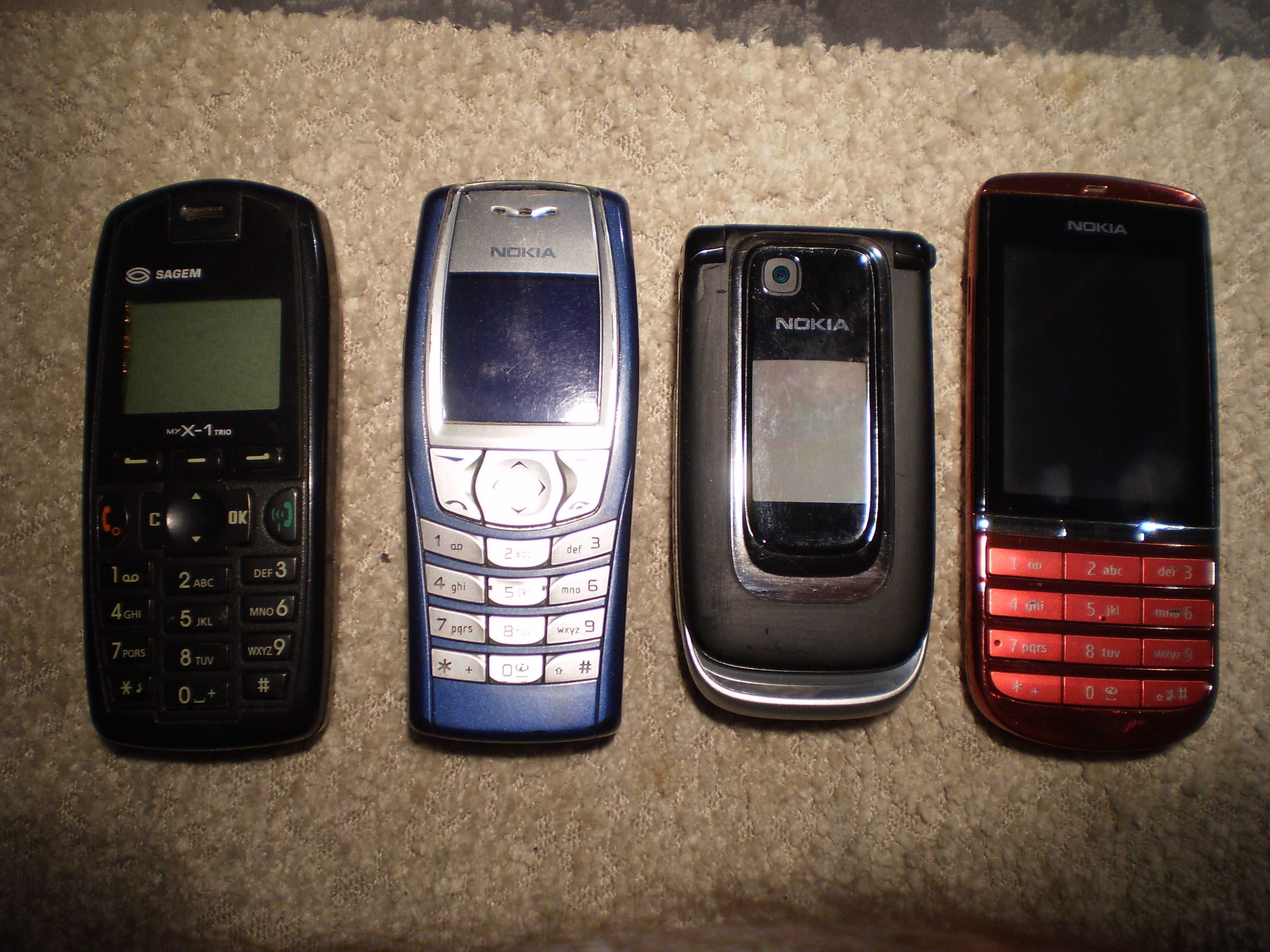stare telefony sprawne