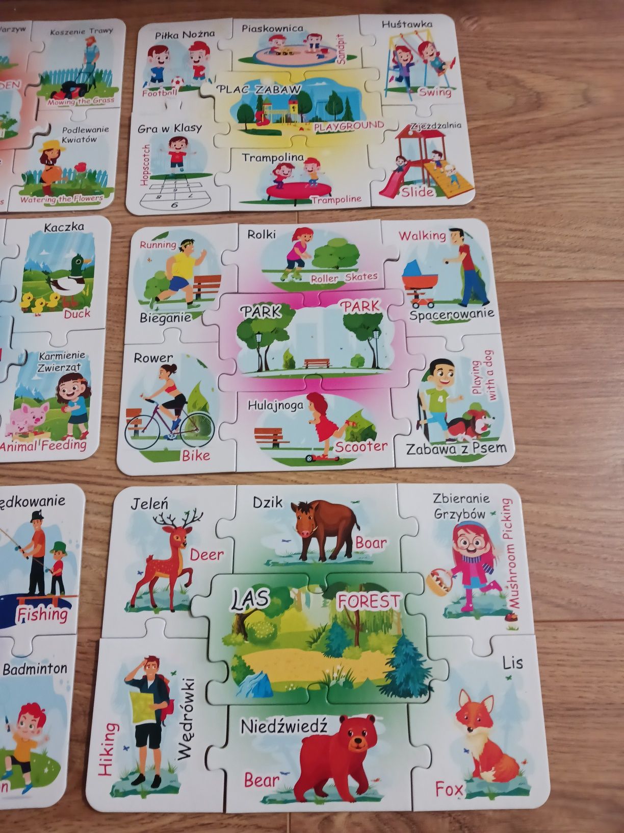 Ukladanka puzzle bajka Wokół nas