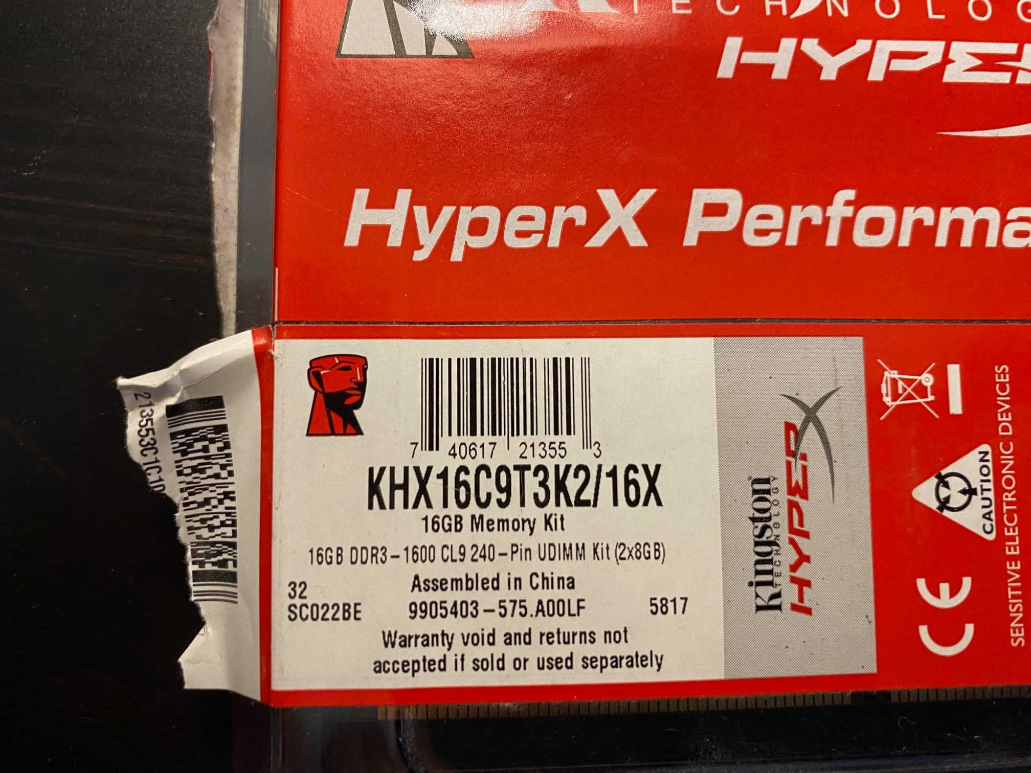 Kingston HyperX Performance 16GB DDR3 - 1600
