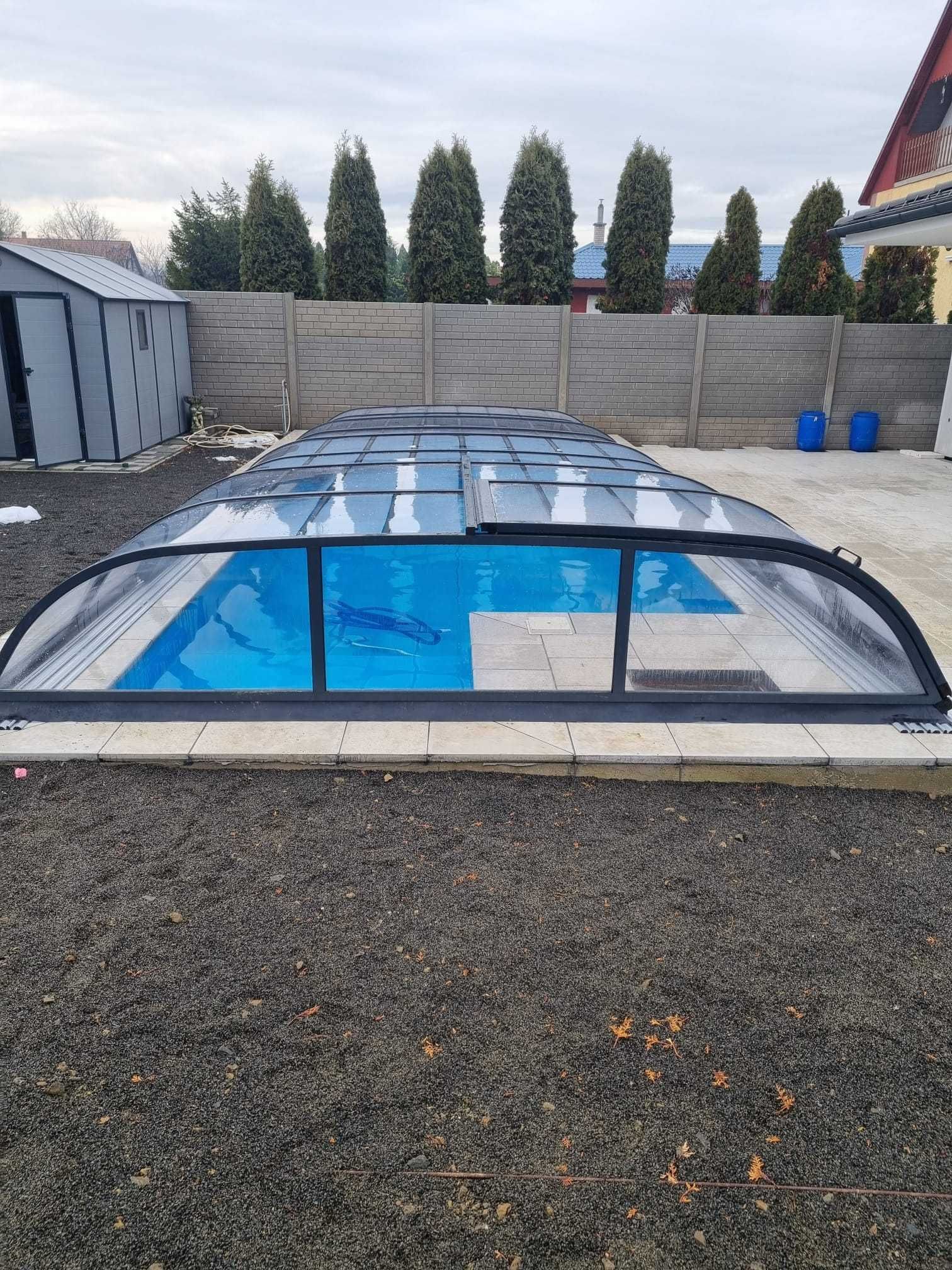 Zadaszenie basenowe, basenu, 370 x 850 x 80 cm - System Covers