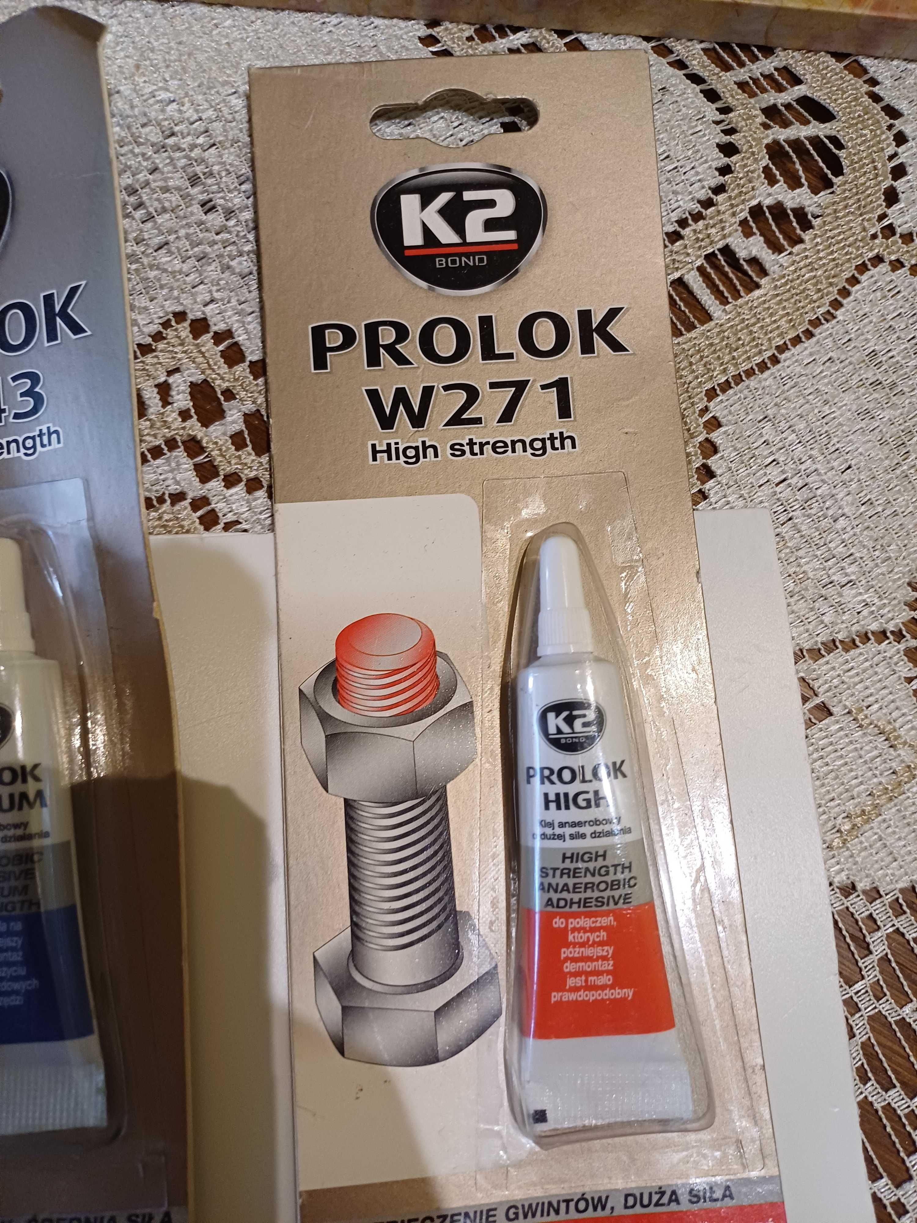 Kleje do śrub k2 6ml. -zestaw