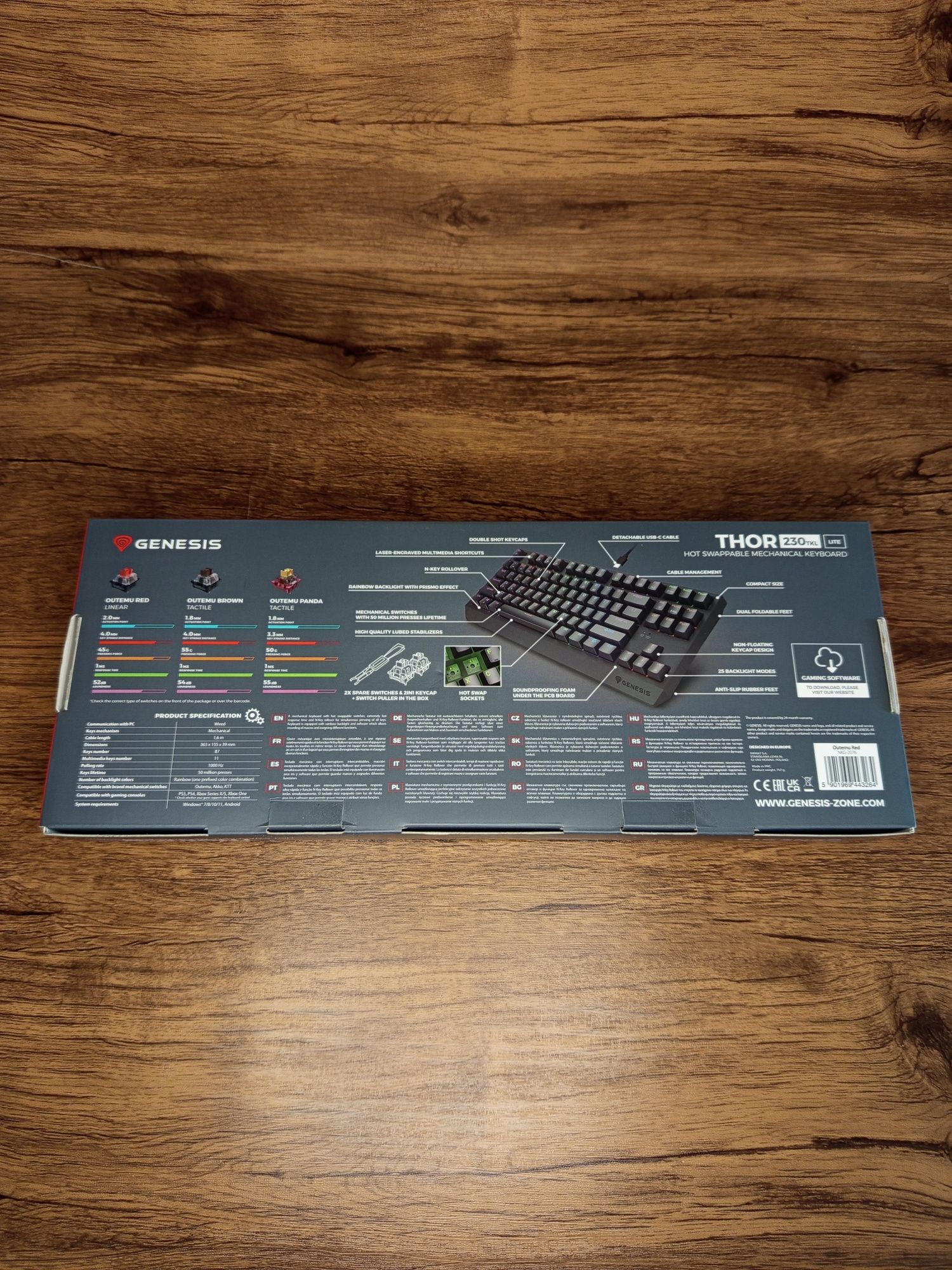 Klawiatura Genesis Thor 230 TKL Lite stan bdb - wysyłka OLX