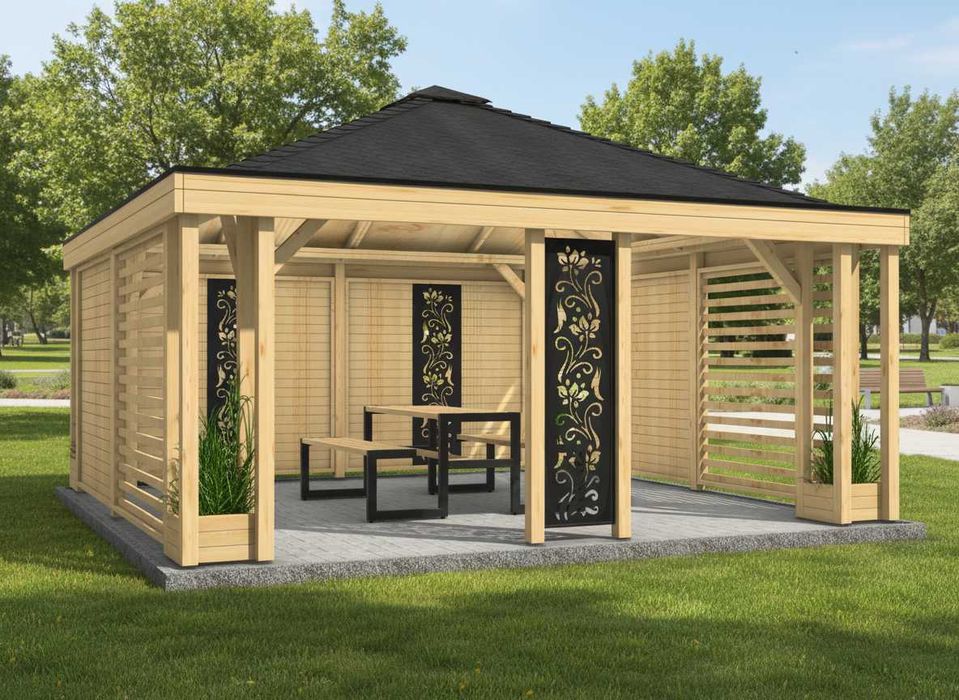 Altana Altanka Drewniana Pergola Altana Ogrodowa Altana Nowoczesna