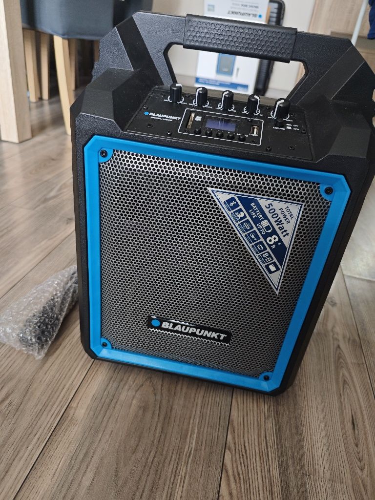 Głośnik Blaupunkt Music Box MB06 500 Watt mikrofon karaoke gwarancja