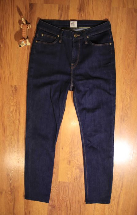 Spodnie Lee r. W27 Skyler jeansowe ciemne niebieskie długie