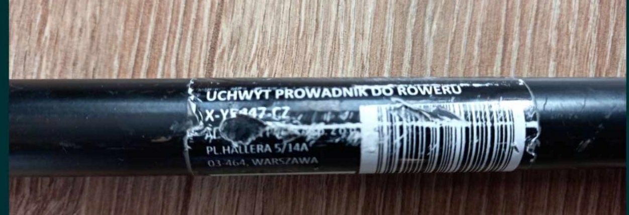 Uchwyt rowerowy montowany, solidny kijek do roweru prowadnik BROYX