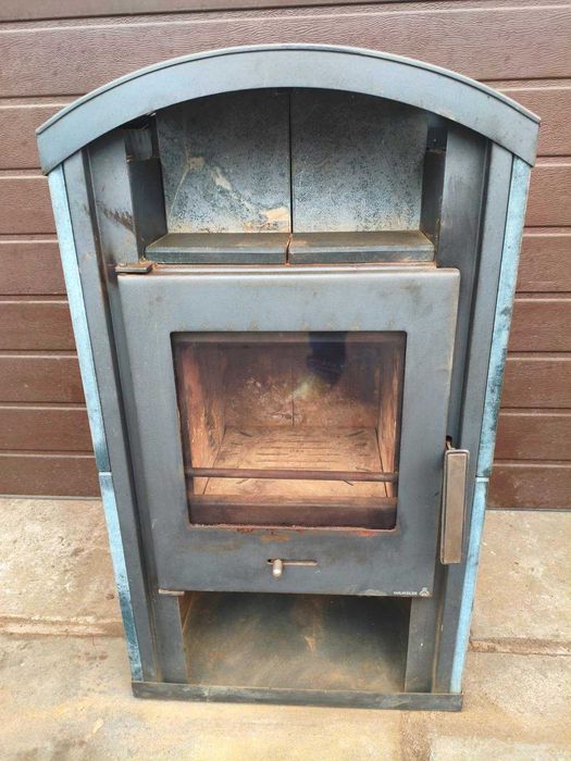 Ciepły niemiecki Piec piecyk kominek koza Warmsler + RURA akumulator