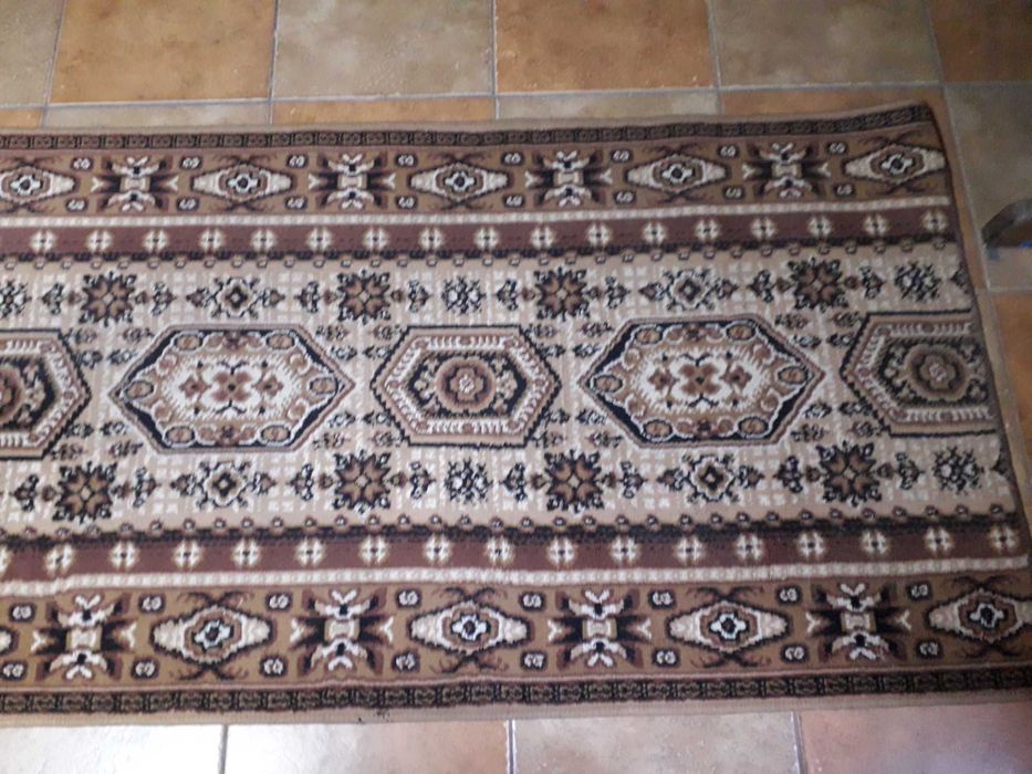 Dywan chodnik brązowy, 326 cm długi!