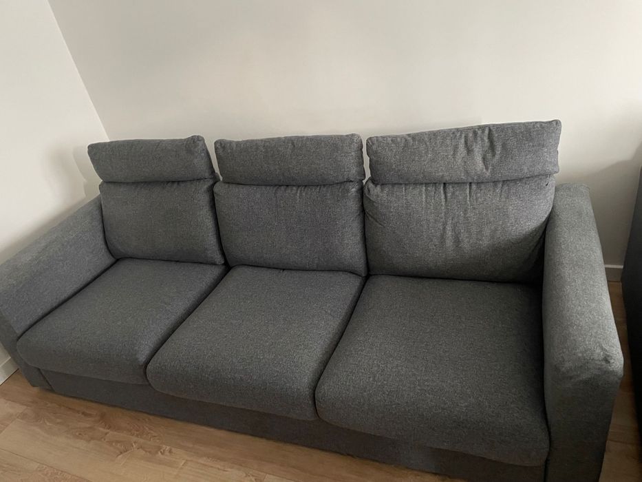 Sofa Ikea 3 osobowa z 3 zagłówkami