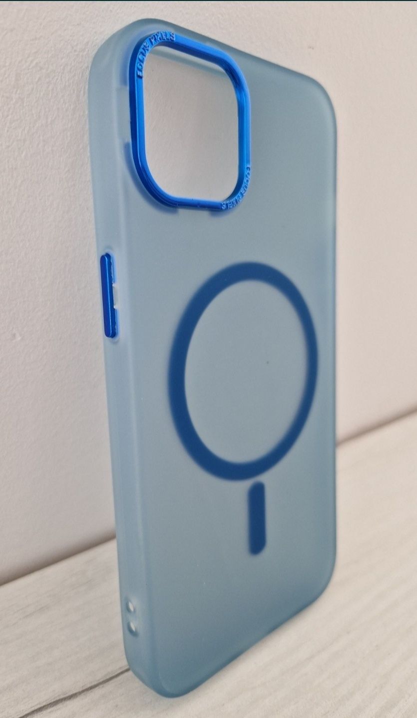Magnetic Frosted Case do Iphone 12 Pro Max Niebieski