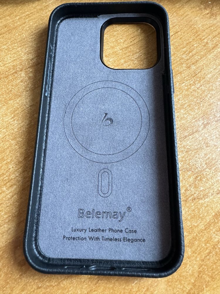 Belemay Leather Case iPhone 15 Pro Max шкіряний чохол преміум якості