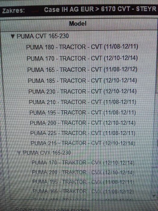 Sekcja zaworu hydraulicznego EHR Case Puma CVX T3 T4b, Steyr CVT, NH