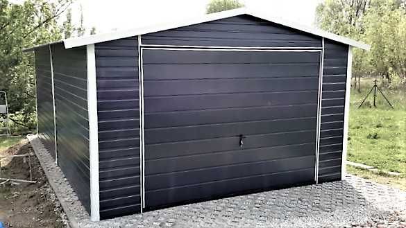 4x6 Garaż blaszak, wiata blaszana -kolory, rozmiary 3x5, 3x6 PROMOCJA