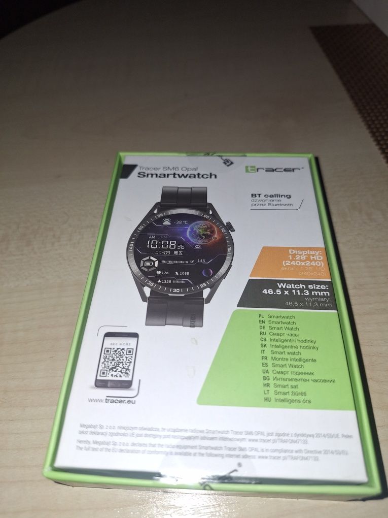 Smartwatch  NOWY Tracer SM6 OPAL