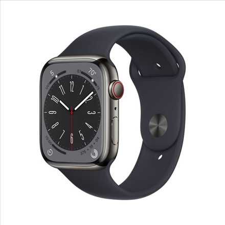 Apple Watch series 8 45mm CEL ZAPLOMBOWANY stal nierdzewna graphite