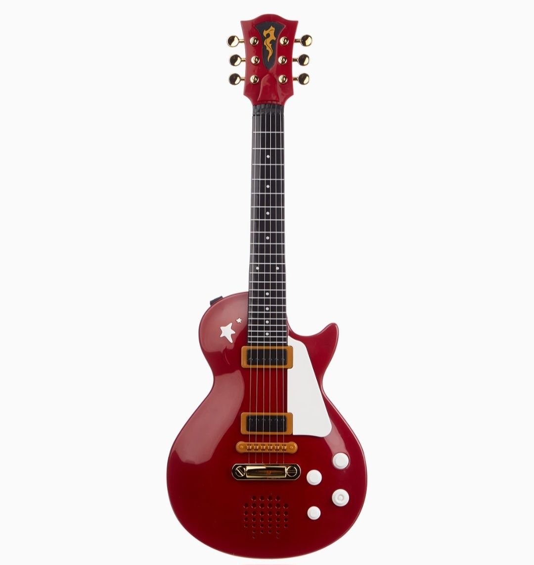 Simba gitara rockowa z metalowymi strunami  czerwona