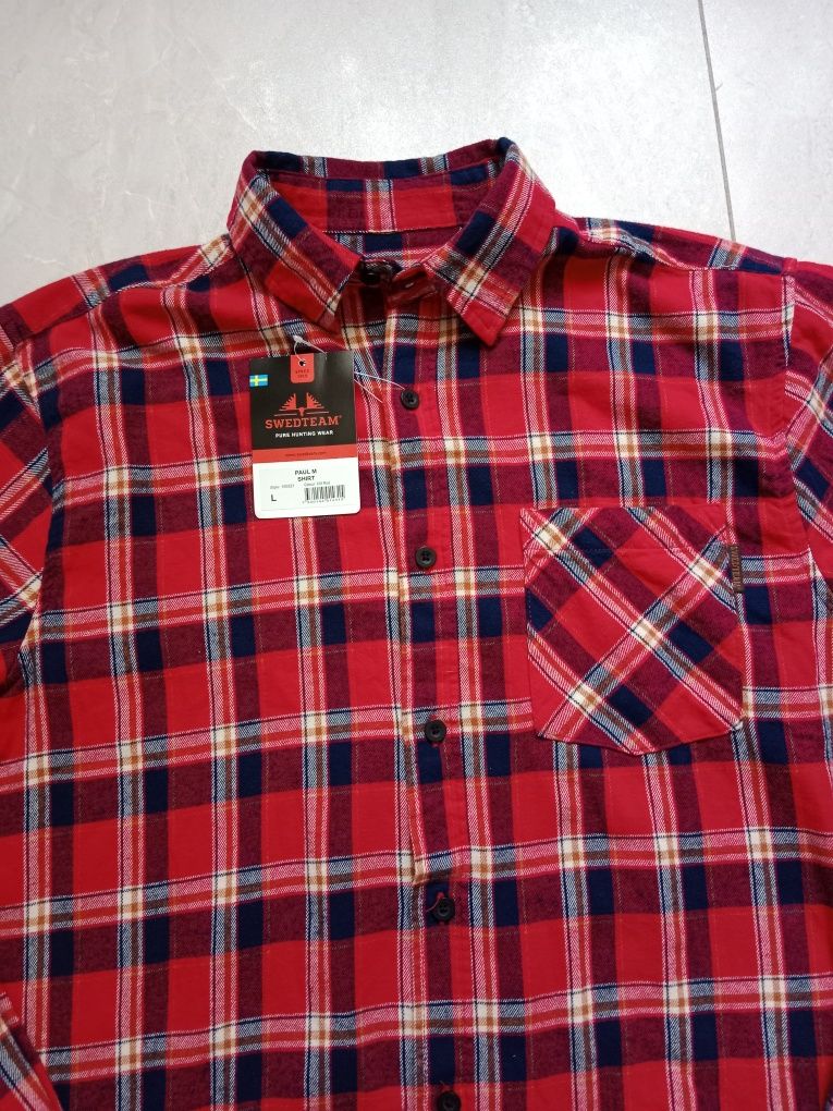 Swedteam koszulka flanelowa myśliwska outdoor roz L