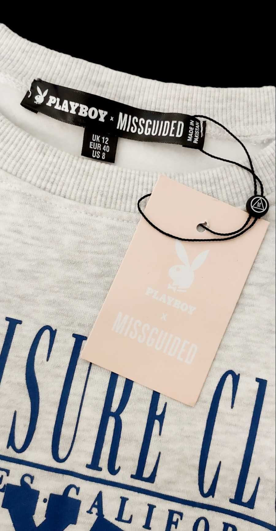 Bluza damska krótka MISSGUIDED & PLAYBOY, R. 40