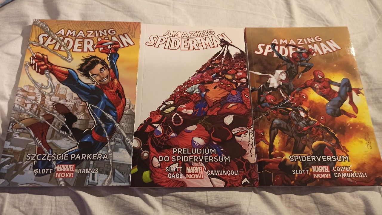 AMAZING SPIDER-MAN #1-3 -Szczescie Parkera i Spiderversum